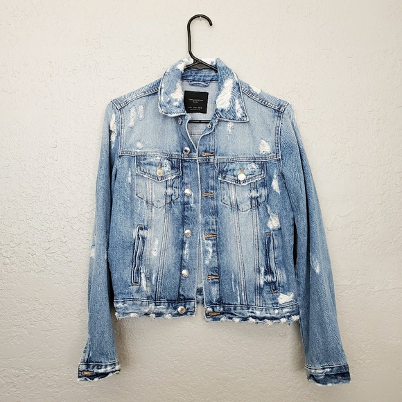 Distressed Jean Jacket - Picture 1 of 2